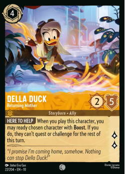 Della Duck - Returning Mother single card from Disney Lorcana