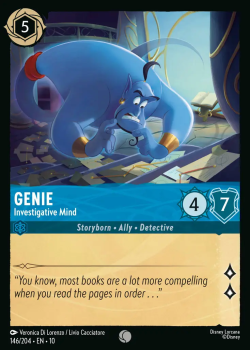 Genie - Investigative Mind single card from Disney Lorcana