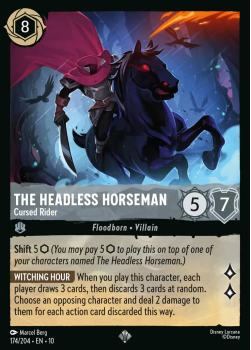 The Headless Horseman - Cursed Rider single card from Disney Lorcana