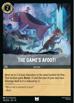 The Game's Afoot! single card from Disney Lorcana