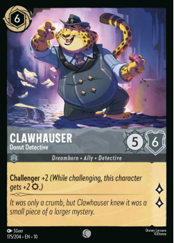 Clawhauser - Donut Detective single card from Disney Lorcana