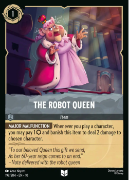 The Robot Queen single card from Disney Lorcana