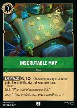 Inscrutable Map single card from Disney Lorcana