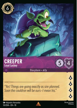 Creeper - Loyal Lackey single card from Disney Lorcana