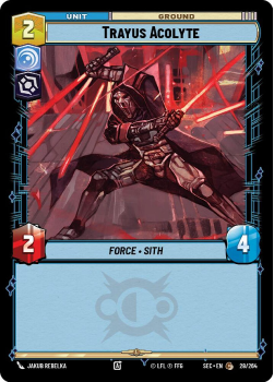 Trayus Acolyte single card from Star Wars Unlimited