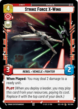 Strike Force X-Wing single card from Star Wars Unlimited