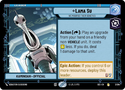 Lama Su - We Modified Their Genetics single card from Star Wars Unlimited