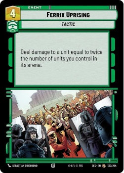 Ferrix Uprising single card from Star Wars Unlimited