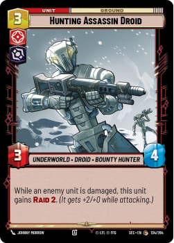 Hunting Assassin Droid single card from Star Wars Unlimited