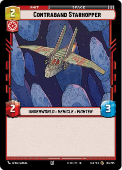 Contraband Starhopper single card from Star Wars Unlimited