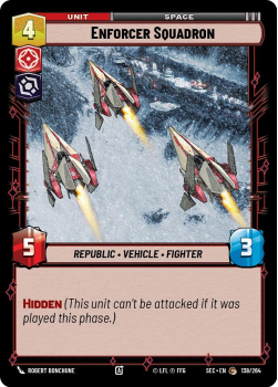 Enforcer Squadron single card from Star Wars Unlimited