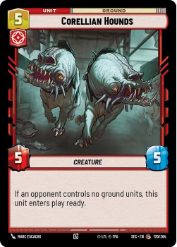Corellian Hounds single card from Star Wars Unlimited