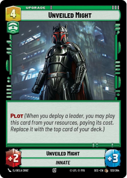 Unveiled Might single card from Star Wars Unlimited