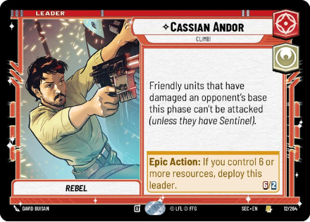Cassian Andor - Climb! single card from Star Wars Unlimited