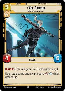 Vel Sartha - One Path, One Choice single card from Star Wars Unlimited