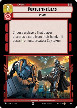 Pursue the Lead (FOIL) single card from Star Wars Unlimited