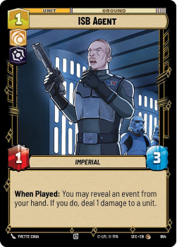 ISB Agent (FOIL) single card from Star Wars Unlimited