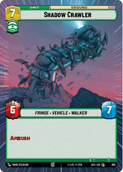 Shadow Crawler (HYPERSPACE) single card from Star Wars Unlimited