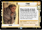 Sab&Atilde;&copy; - Queen's Shadow : 017/264 SECRET OF POWER - Star Wars Unlimited Single Card