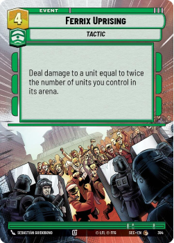 Ferrix Uprising (HYPERSPACE) single card from Star Wars Unlimited