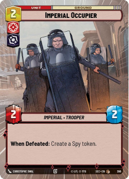 Imperial Occupier (HYPERSPACE) single card from Star Wars Unlimited