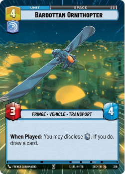 Bardottan Ornithopter (HYPERSPACE) single card from Star Wars Unlimited