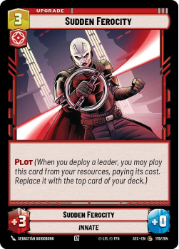 Sudden Ferocity single card from Star Wars Unlimited