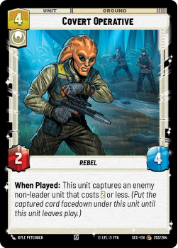 Covert Operative single card from Star Wars Unlimited