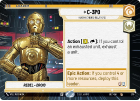 C-3P0 - Human-Cyborg Relations (HYPERSPACE) : 279 SECRET OF POWER - Star Wars Unlimited Single Card