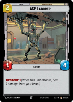 ASP Laborer single card from Star Wars Unlimited