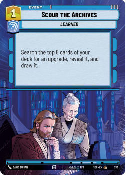 Scour the Archives (HYPERSPACE) single card from Star Wars Unlimited