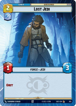 Lost Jedi (HYPERSPACE) single card from Star Wars Unlimited