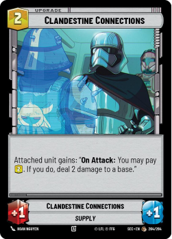 Clandestine Connections single card from Star Wars Unlimited