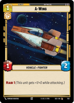 A-Wing (FOIL) single card from Star Wars Unlimited
