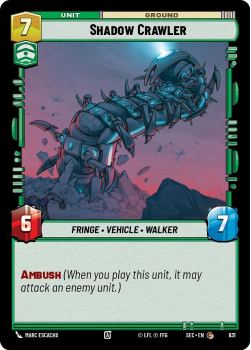 Shadow Crawler (FOIL) single card from Star Wars Unlimited