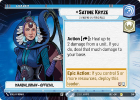 Satine Kryze - Standing on Principles (HYPERSPACE) : 269 SECRET OF POWER - Star Wars Unlimited Single Card