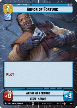 Armor of Fortune (HYPERSPACE FOIL) single card from Star Wars Unlimited