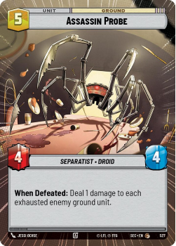 Assassin Probe (HYPERSPACE) single card from Star Wars Unlimited