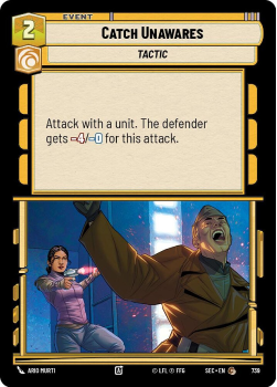 Catch Unawares (FOIL) single card from Star Wars Unlimited