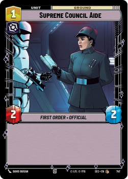 Supreme Council Aide (FOIL) single card from Star Wars Unlimited