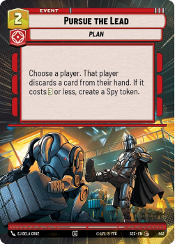 Pursue the Lead (HYPERSPACE) single card from Star Wars Unlimited