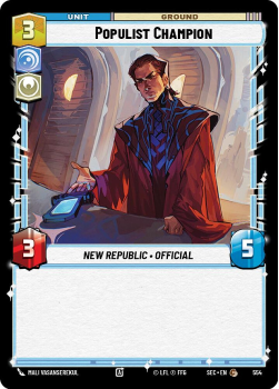 Populist Champion (FOIL) single card from Star Wars Unlimited
