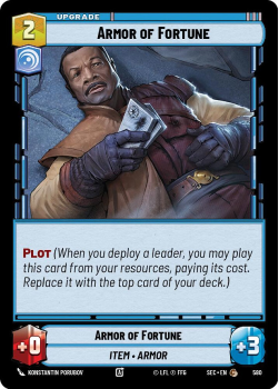 Armor of Fortune (FOIL) single card from Star Wars Unlimited