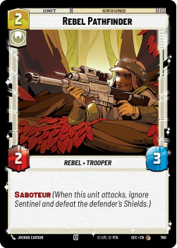 Rebel Pathfinder (FOIL) single card from Star Wars Unlimited