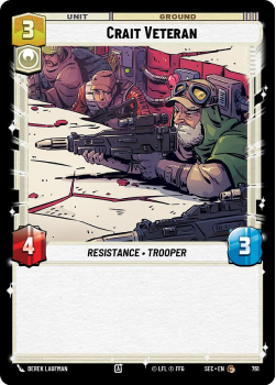 Crait Veteran (FOIL) single card from Star Wars Unlimited