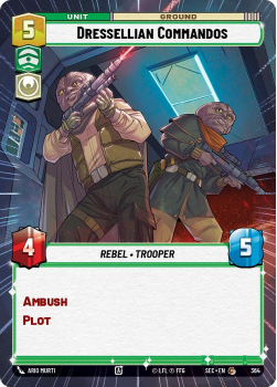 Dressellian Commandos (HYPERSPACE) single card from Star Wars Unlimited