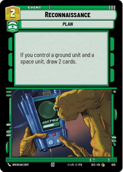 Reconnaissance (FOIL) single card from Star Wars Unlimited