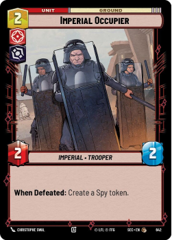 Imperial Occupier (FOIL) single card from Star Wars Unlimited