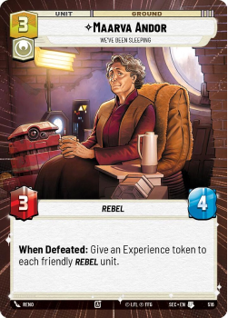 Maarva Andor - We've Been Sleeping (HYPERSPACE) single card from Star Wars Unlimited