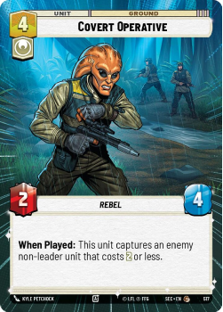 Covert Operative (HYPERSPACE) single card from Star Wars Unlimited